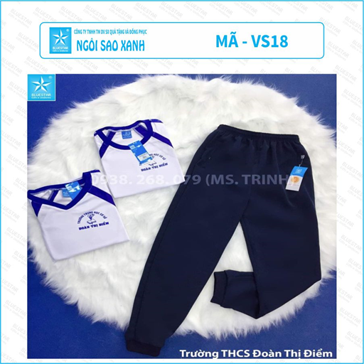 ÁO THỂ DỤC NAM VS18 - THCS ĐOÀN THỊ ĐIỂM